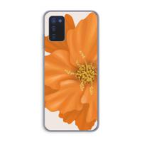 Orange Ellila flower: Samsung Galaxy A03s Transparant Hoesje