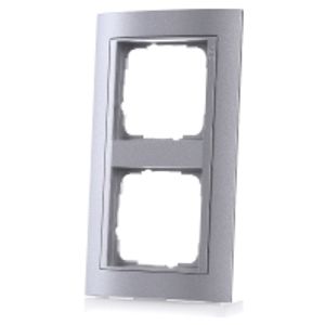 021236  - Frame 2-gang aluminium 021236
