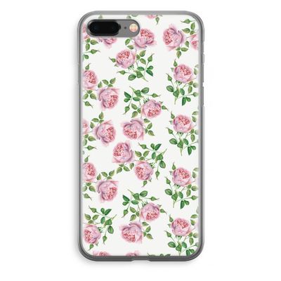Kleine roosjes: iPhone 8 Plus Transparant Hoesje