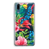 Papegaaien: Huawei P20 Transparant Hoesje