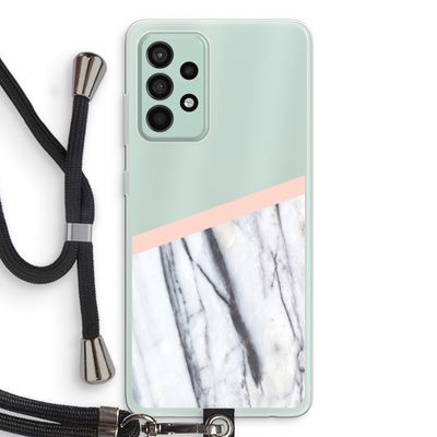 A touch of peach: Samsung Galaxy A52s 5G Transparant Hoesje met koord