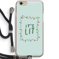 It's Lit: iPhone 6 / 6S Transparant Hoesje met koord