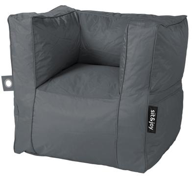 Zitzak stoel Grandio Anthracite - Weerbestendig - Zwart - Sit&Joy