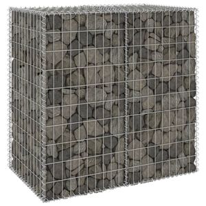 VidaXL Schanskorfmuur met deksels 100x60x100 cm gegalvaniseerd staal