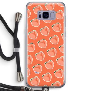 Just peachy: Samsung Galaxy S8 Plus Transparant Hoesje met koord