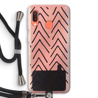 Marrakech Arrows: Samsung Galaxy A20e Transparant Hoesje met koord