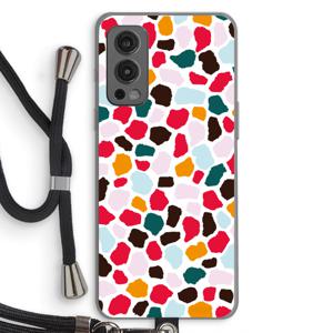 Colored Giraffe: OnePlus Nord 2 5G Transparant Hoesje met koord