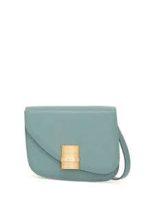 Ferragamo petit sac porté épaule en cuir à design asymétrique - Bleu