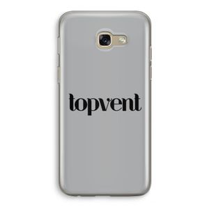 Topvent Grijs Zwart: Samsung Galaxy A5 (2017) Transparant Hoesje