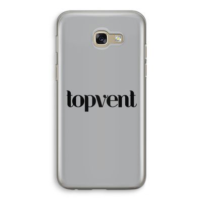 Topvent Grijs Zwart: Samsung Galaxy A5 (2017) Transparant Hoesje