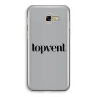 Topvent Grijs Zwart: Samsung Galaxy A5 (2017) Transparant Hoesje