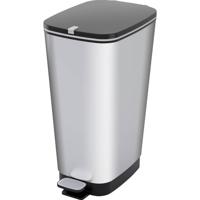 Curver CHIC BIN STYLE Abfallbehälter L [45L], silber 237241 Afvalbak Kunststof Zilver 1 stuk(s)