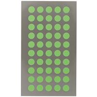 Hobby stickers - 200x stuks - D8 mm - neon groen ronde stickers - Kantoor stickers - Scrapbook