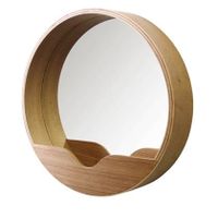 Zuiver Round Wall wandspiegel Rond Hout - thumbnail