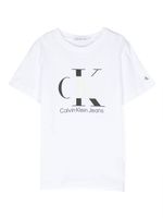 Calvin Klein Kids t-shirt en coton à logo imprimé - Blanc