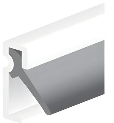 Tochtprofiel inb ab alu wit 2,4m - Deltafix