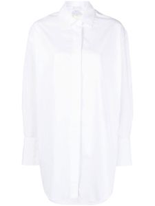 Patou robe-chemise en coton biologique à logo imprimé - Blanc