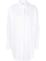 Patou robe-chemise en coton biologique à logo imprimé - Blanc - thumbnail