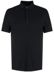 Armani Exchange polo cintré à logo poitrine - Noir