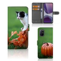 OnePlus 8T | Telefoonhoesje | Met pasjeshouder | Kitten