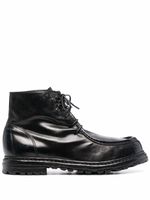 Officine Creative bottines en cuir à lacets - Noir - thumbnail