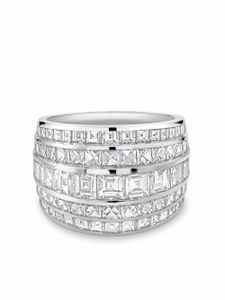 Pragnell bague Manhattan Classic en platine ornée de diamants - Argent