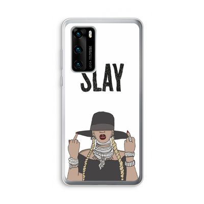 Slay All Day: Huawei P40 Transparant Hoesje