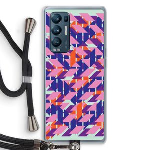 Skew Blush 3: Oppo Find X3 Neo Transparant Hoesje met koord