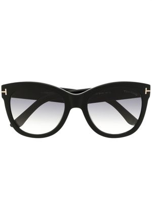 TOM FORD Eyewear lunettes de soleil à monture papillon - Noir