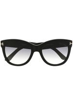 TOM FORD Eyewear lunettes de soleil à monture papillon - Noir