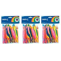 300x Gekleurde veertjes 14 cm