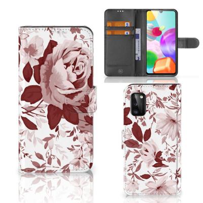 Hoesje Samsung Galaxy A41 Watercolor Flowers