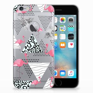 Apple iPhone 6 Plus | 6s Plus TPU Hoesje Flamingo Triangle