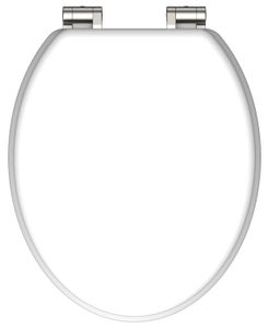 Schutte Houten kern WC-zitting WHITE met softclose | wit
 - 84100 84100