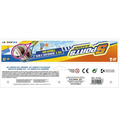 Racquet Set Colorbaby 22 x 48 x 1,8 cm (6 Stuks)