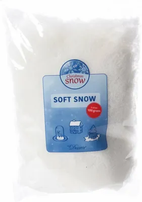Sneeuw zacht polyester 100g wit