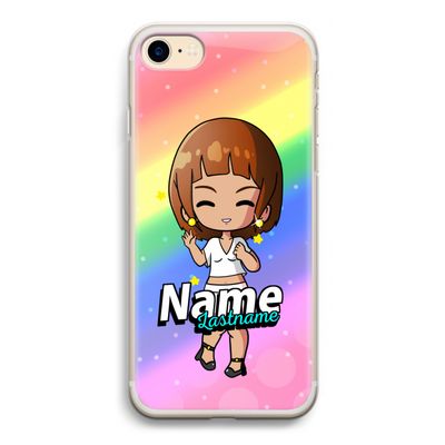 Chibi Maker vrouw: iPhone 7 Transparant Hoesje