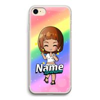 Chibi Maker vrouw: iPhone 7 Transparant Hoesje