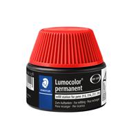 Viltstiftvulling Staedtler Lumocolor permanent 15ml rood | 4 stuks