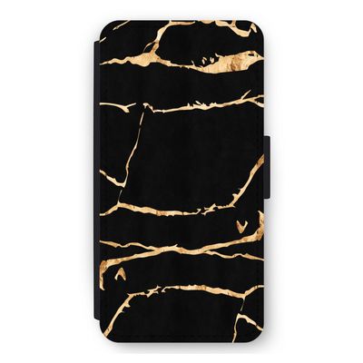 Gouden marmer: iPhone 11 Flip Hoesje