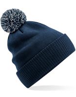 Beechfield CB450R Recycled Snowstar® Beanie - French Navy/Light Grey - One Size