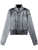 Diesel veste en jean D-EMY-S à fermeture zippée - Gris