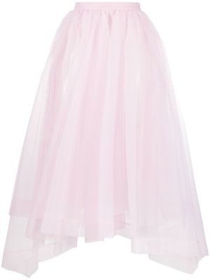 Alexander McQueen jupe asymétrique à effet usé - Rose