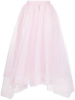 Alexander McQueen jupe asymétrique à effet usé - Rose