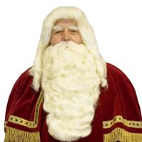 Sinterklaas verkleed set - wenkbrauwen buffelhaar - baard/pruik/snor - Goed Heiligman