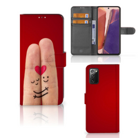 Samsung Galaxy Note 20 Wallet Case met Pasjes Liefde - Origineel Romantisch Cadeau