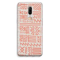 Marrakech Pink: OnePlus 6 Transparant Hoesje