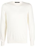 Tagliatore fine-knit wool jumper - Blanc