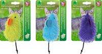 Katten-speelgoed muis funkleuren staart 14cm - Gebr de boon
