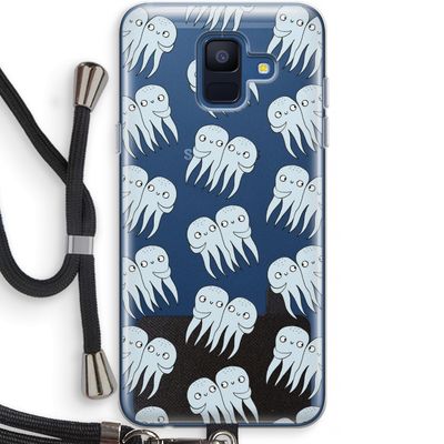 Octopussen: Samsung Galaxy A6 (2018) Transparant Hoesje met koord
